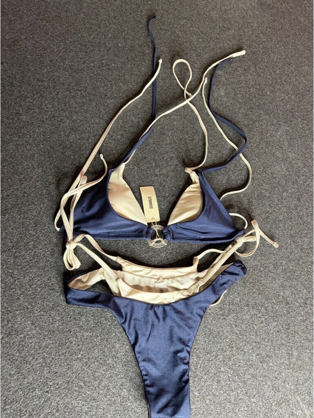 Seamolly two tone 2 piece bikini